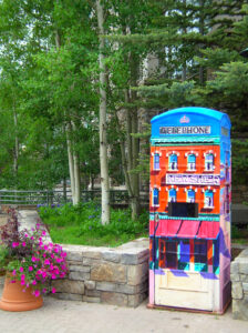 Colorful Phone Booth Telluride Colorado