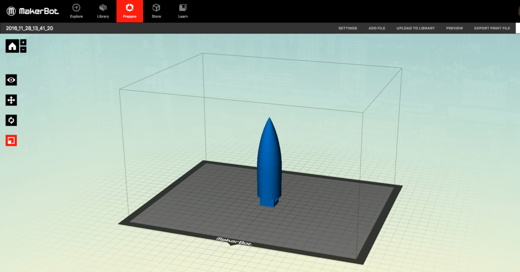 3D Printed Rocket Nose Cone